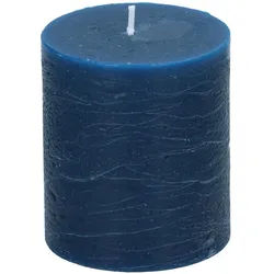 Arti Casa, Kerzen, Rustikale Kerze Ø7xh8cm Blau