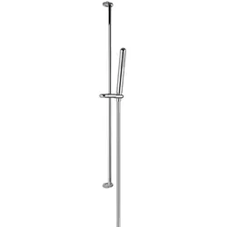 Gessi Goccia Brausestange, mit Antikalk-Handbrause und Schlauch, horizontale oder vertikale Montage, Handbrause aus Metall, 33645126, Farbe: Metall schwarz gebürstet GHRC