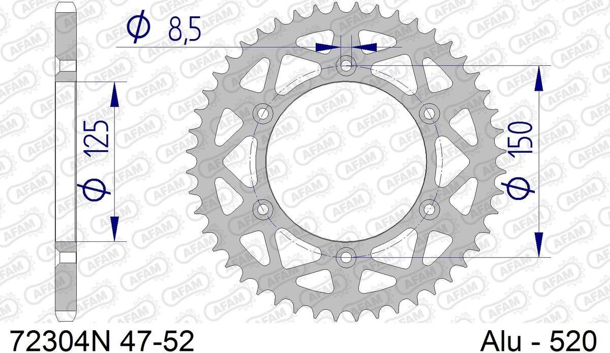 AFAM 72304N-50 Chain Sprocket
