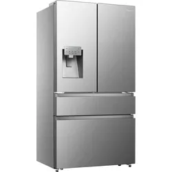 HISENSE French Door "RF728N4S", Energieeffizienz: E (A-G), silber (silberfarben), Rechtsanschlag, Kühlschränke