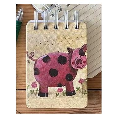 Teka Notizbuch A7 SSN44 Schwein Perle (A7, Liniert, Harter Einband) (47995148)