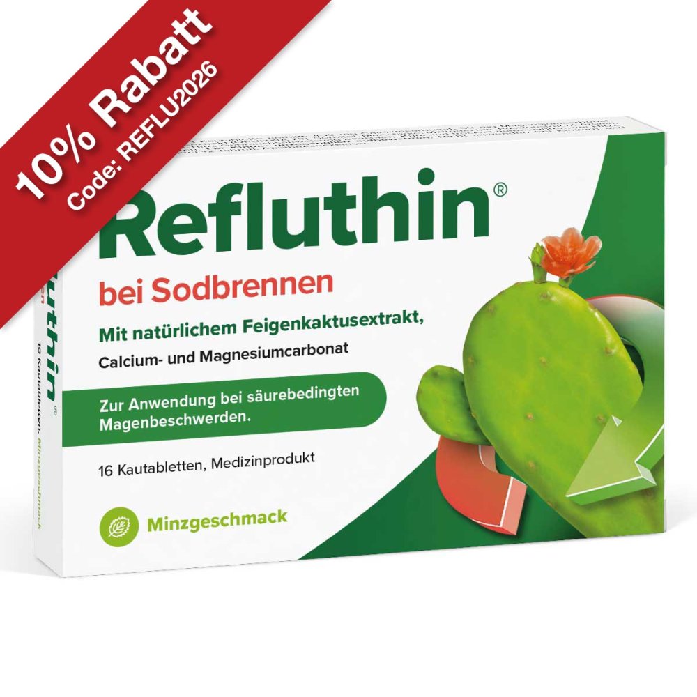 Dr.Willmar Schwabe GmbH & Co.KG Refluthin Bei Sodbrennen Kautabletten Minze 16011313