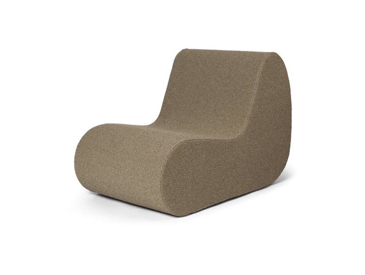 Ferm Living Canapé modulable Rouli center module pure bouclé Sand
