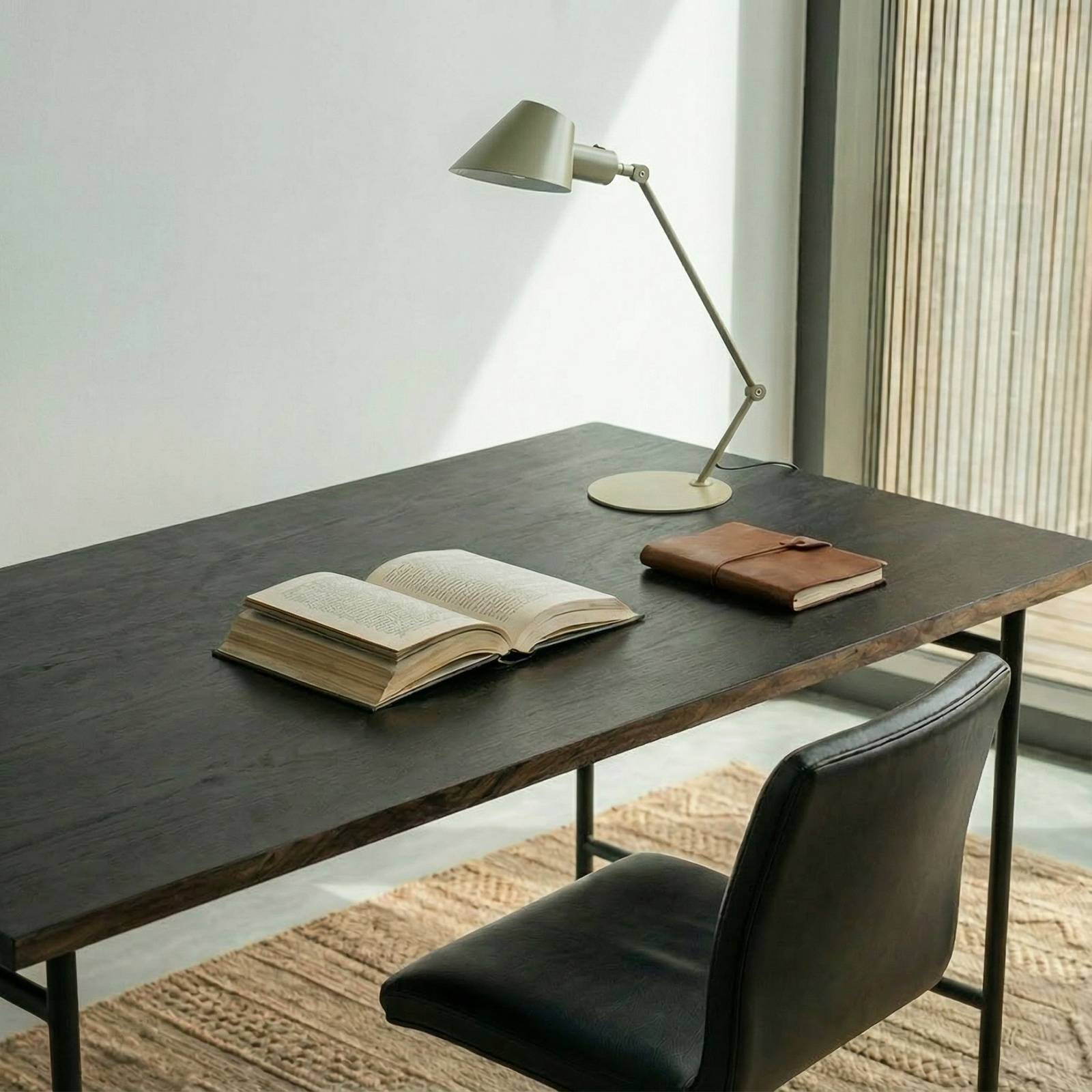 Desk Lamp Corali Lindby, Green, Living / Dining Room, metal, Modern, Table Lamp