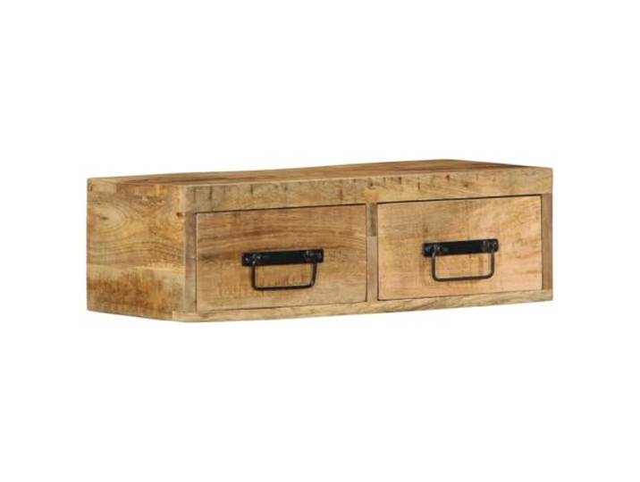 Helloshop26 TV-Möbel, platzsparend, 60 x 30 x 19 cm, massives Mangoholz, unbehandelt, 02_0057689