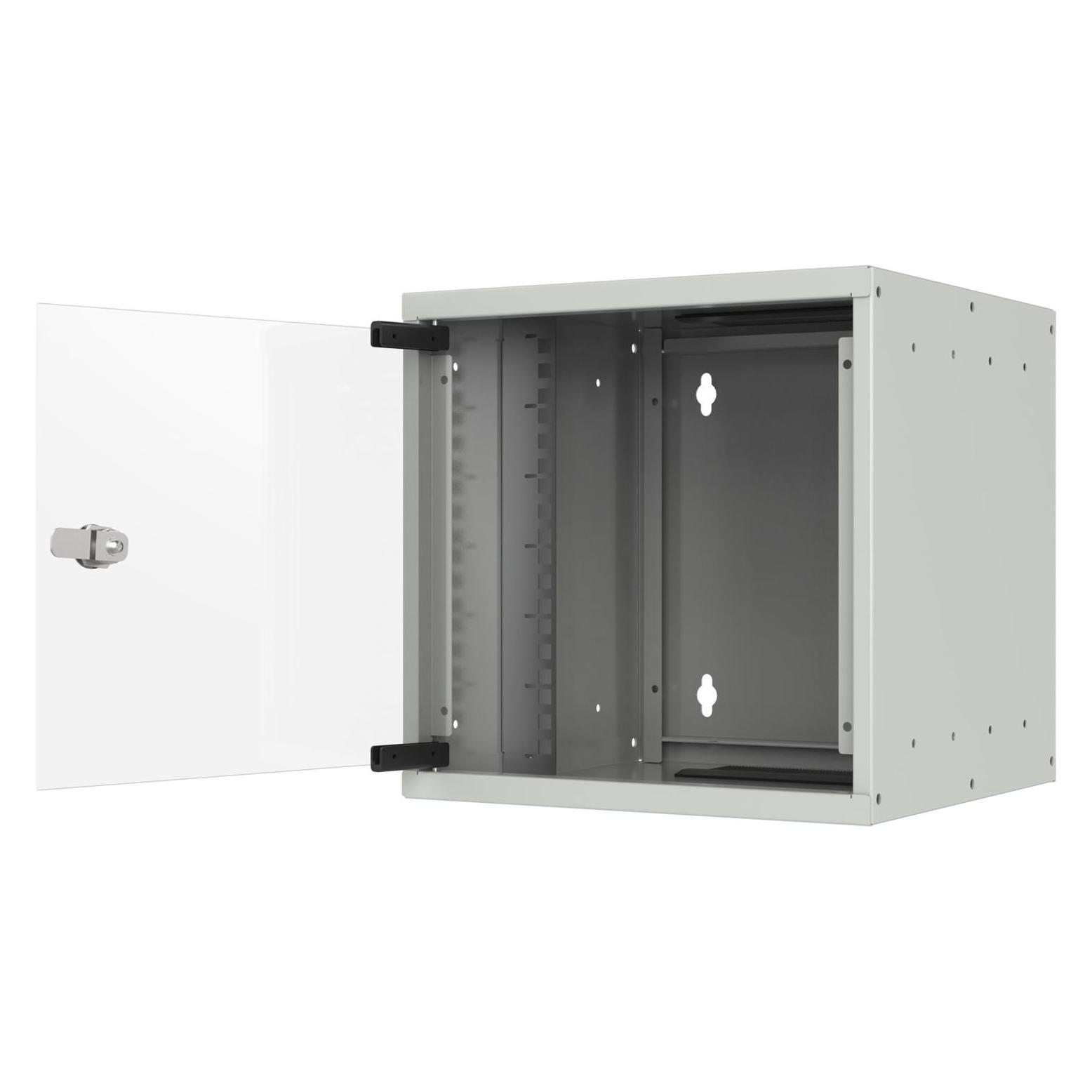 EFB Elektronik EFB 10" Wandgehäuse 6HE, Tiefe 300mm 1-teilig, RAL7035 (6 HE, 10 Zoll Rack) (WGB-1006GR.30)