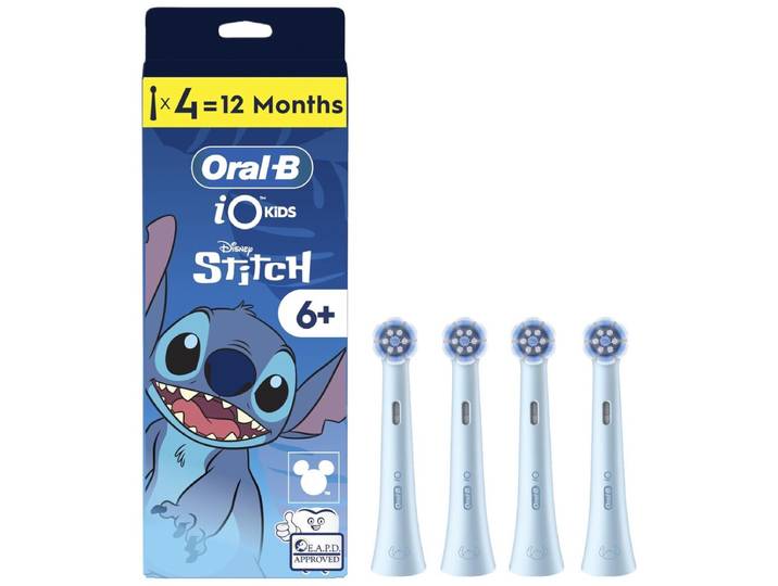 Oral-B iO Kids 6+ Disney Stitch opzetborstel voor elektrische tandenborstel - 4 stuks