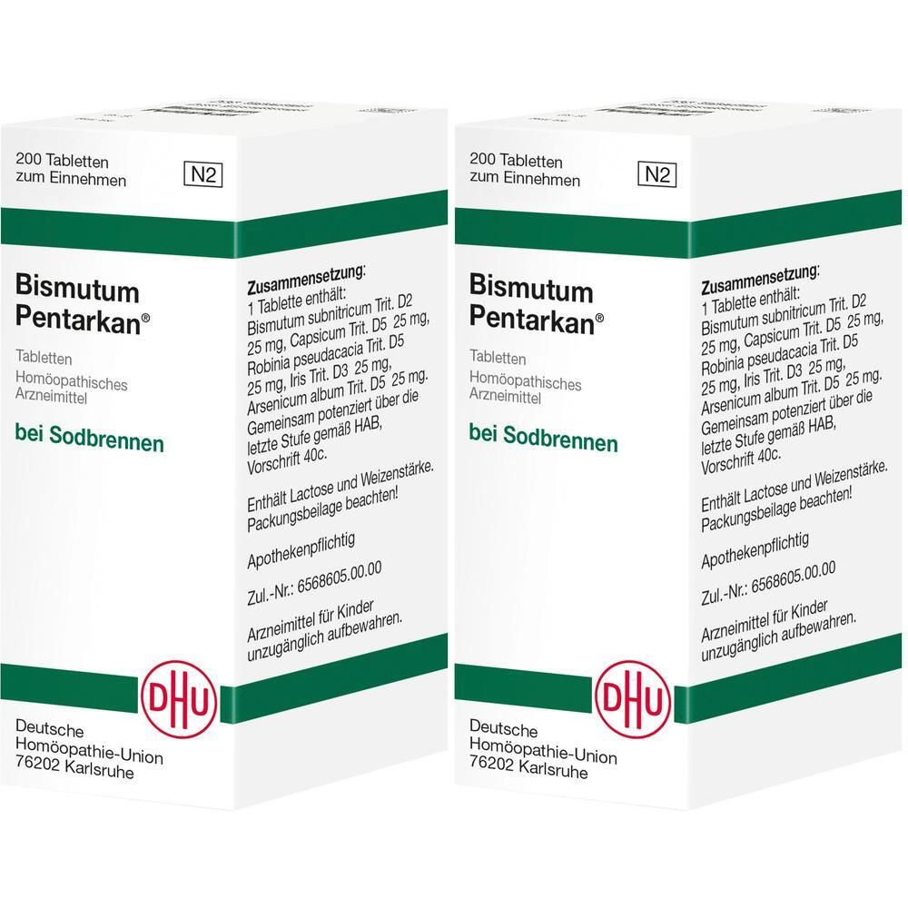 Bismutum Pentarkan Tabletten 2x 2x200 St
