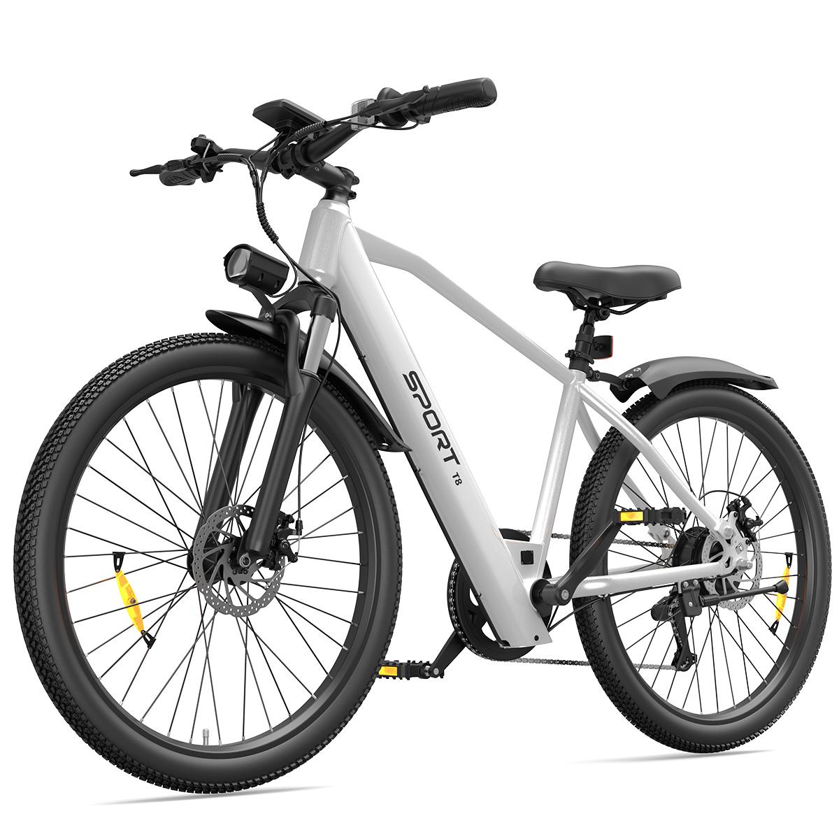 T8 E-Mountainbike,250W,25km/h,48V 10Ah,26 Zoll rutschfeste Luftreifen,40 km Reichweite