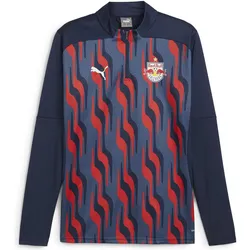 Puma, Herren, Sportshirt, RBS Prematch 1/4 Zip Top (XXL), Rot, Blau