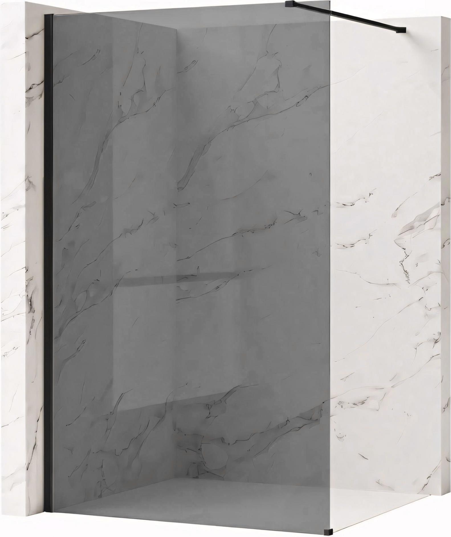 Duschwand Walk-In REA Flexi 120 Black