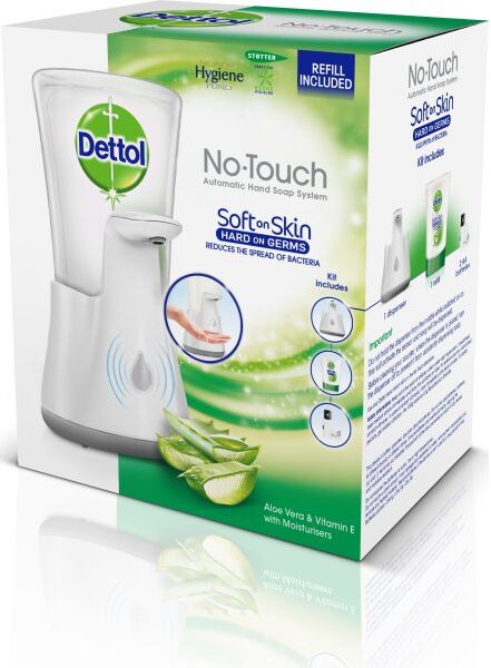 Dettol No-Touch Sæbedispenser   Hvid