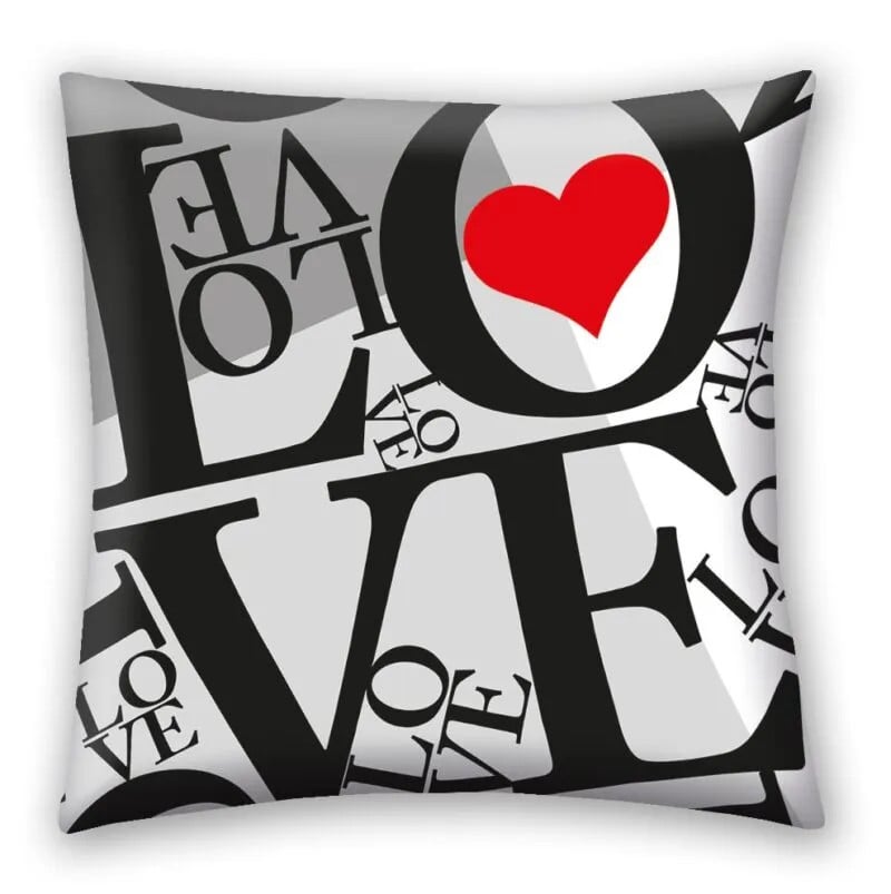 Sweet Home sierkussen Love - Polyester - 40 x 40 cm