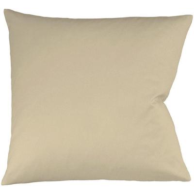 Kissenbezug FLEURESSE "Colours Mako Satin, 100% Baumwolle, mit Reißverschluss", beige, B:80cm L:80cm, Mako-Satin, Mako-Satin, Kissenbezüge, Kissenbezug, Mako Satin, glänzend, glatt, Premium Qualität