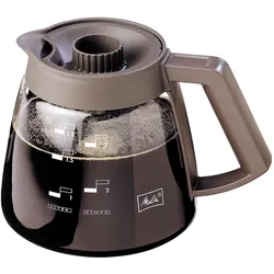 Melitta  Kanne 17x16,4 cm (ØxH) 1,8l Glas/Kunststoff transparent/schwarz, Zubehör Kaffeemaschinen, Transparent