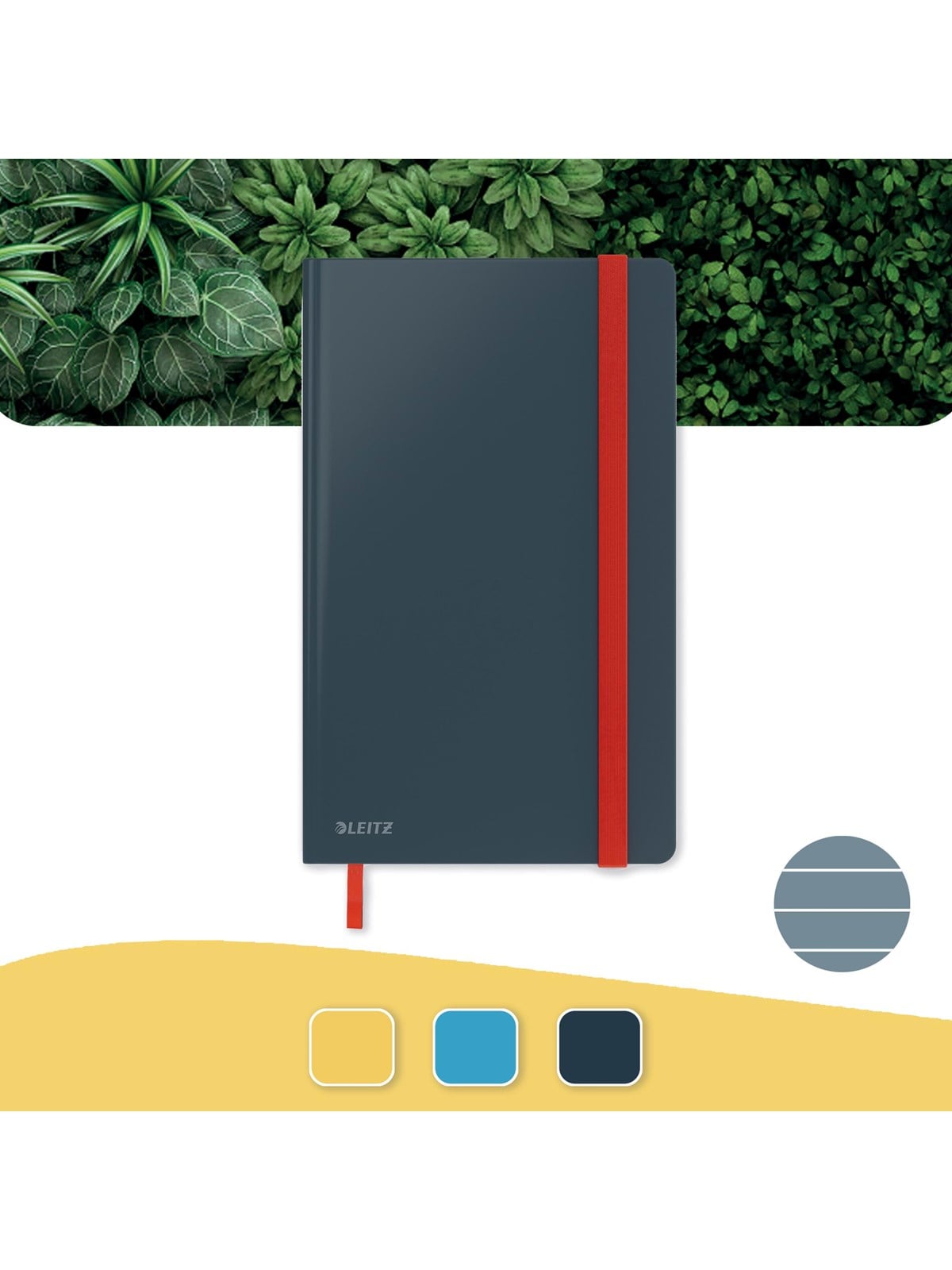 Leitz Cosy Notizbuch A5 liniert, Hardcover Samtgrau