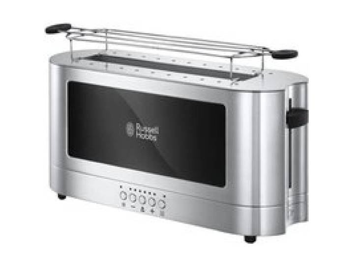 Grille pain 1 fente - RUSSELL HOBBS - Elegance - 1420 W - Inox / Noir