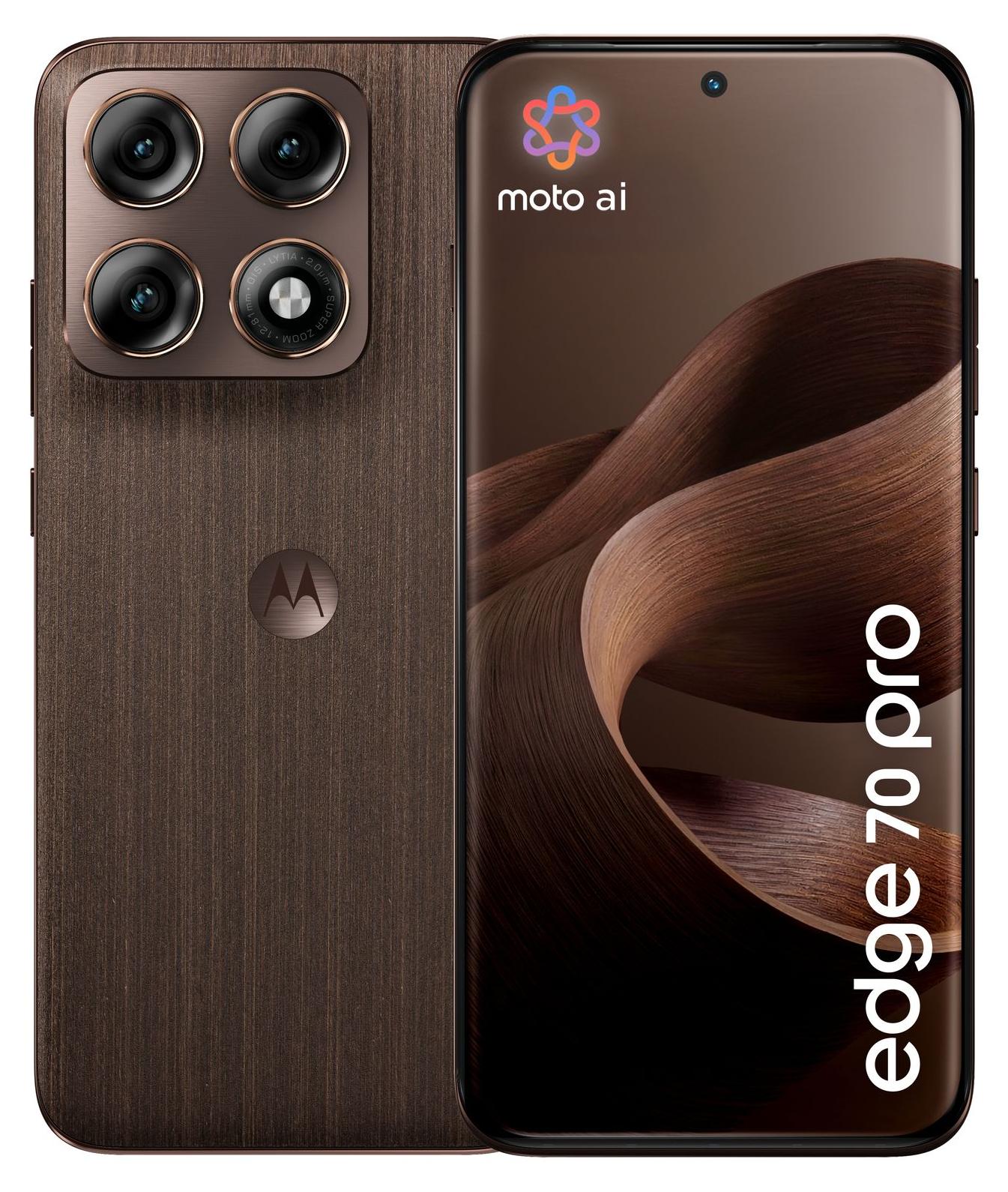 Motorola edge 70 pro , 17,2 cm (6.78"), 8 GB, 256 GB, 50 MP, Android 16.0, Holz