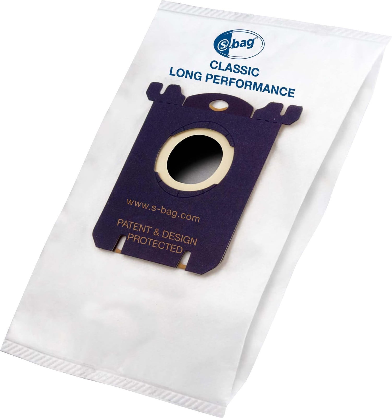 Philips S-bag Classic Long Performance stofzakken, 4 stuks, wit