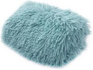 Uplifted Goods Plush Soft Warm Candy Colored Pet Bed Mat light Blue m