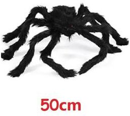 Uplift Treasures Giant Plush Spider Halloween Decoration 50cm Black