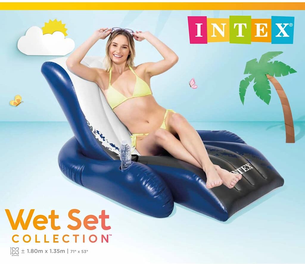 INTEX Chaise longue flottante 180 x 135 cm 58868EU