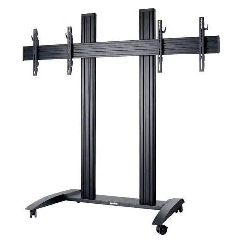 edbak TRV300 mobiler Dual Monitorständer, 42-55 Zoll (120 kg, 42" - 55") (TRV300)