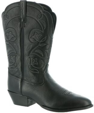 Ariat Heritage Western R Toe Wide Shaft - Womens 8.5 Black Boot B