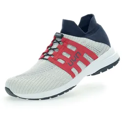 UYN Nature Tune Slip-on Sneaker aus Merinowolle Damen pearl grey/carbon/cherry 35