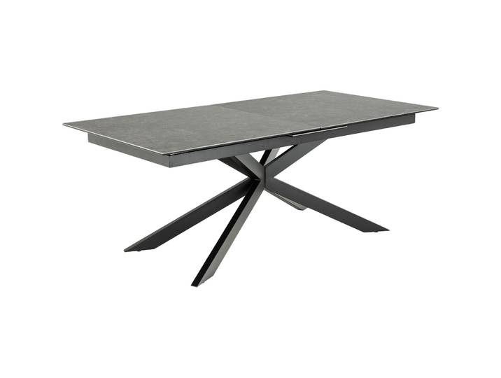 Esstisch Irwine Glaskeramik schwarz B 200 T 100 cm - Esstisch
