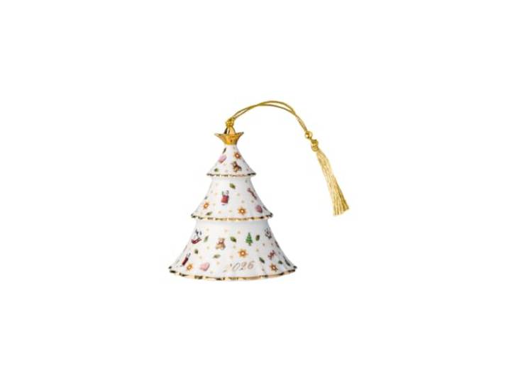 Villeroy & Boch - Christmas Classics Ornament Weihnachtsbaum 2026 Gold, Limitiert, Weihnachtsdeko, Handbemalt, Echtgold, Sammlerstück, Weihnachtsdekoration, Deko Weihnachten, Premium Porzellan