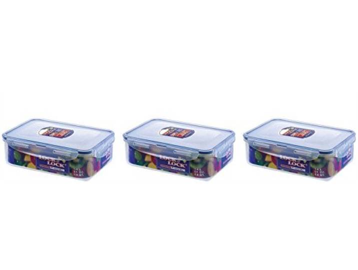 Lock & Lock rectangulaire XL en polypropylène alimentaire Boîte de rangement