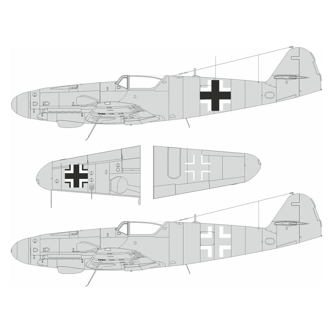 Eduard Bf 109G-5/6 national insignia for Airfix (LX011)