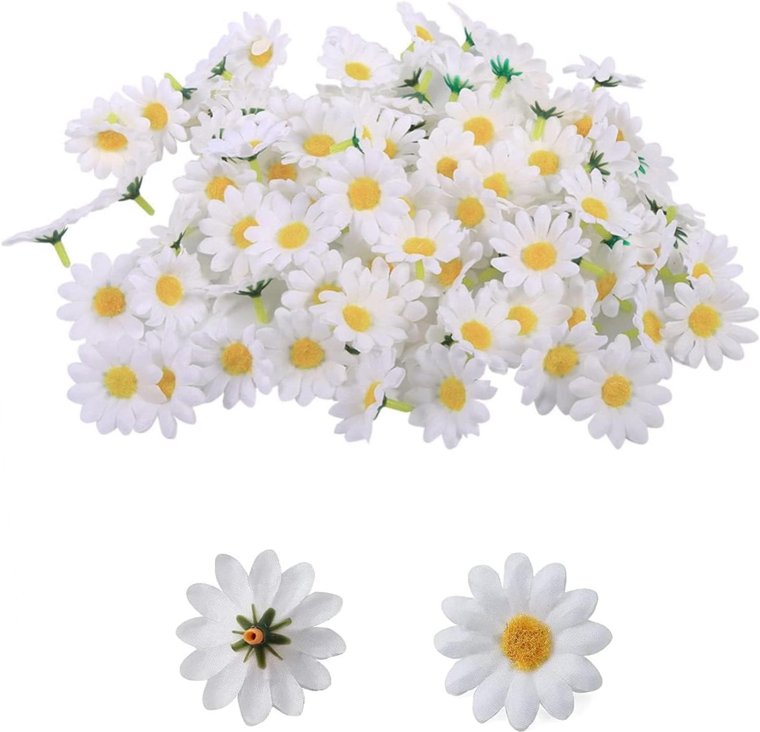 100 Stuks Kunstmatige Margrieten - Kleine Bloemen voor Decoratie en Creatieve Projecten
