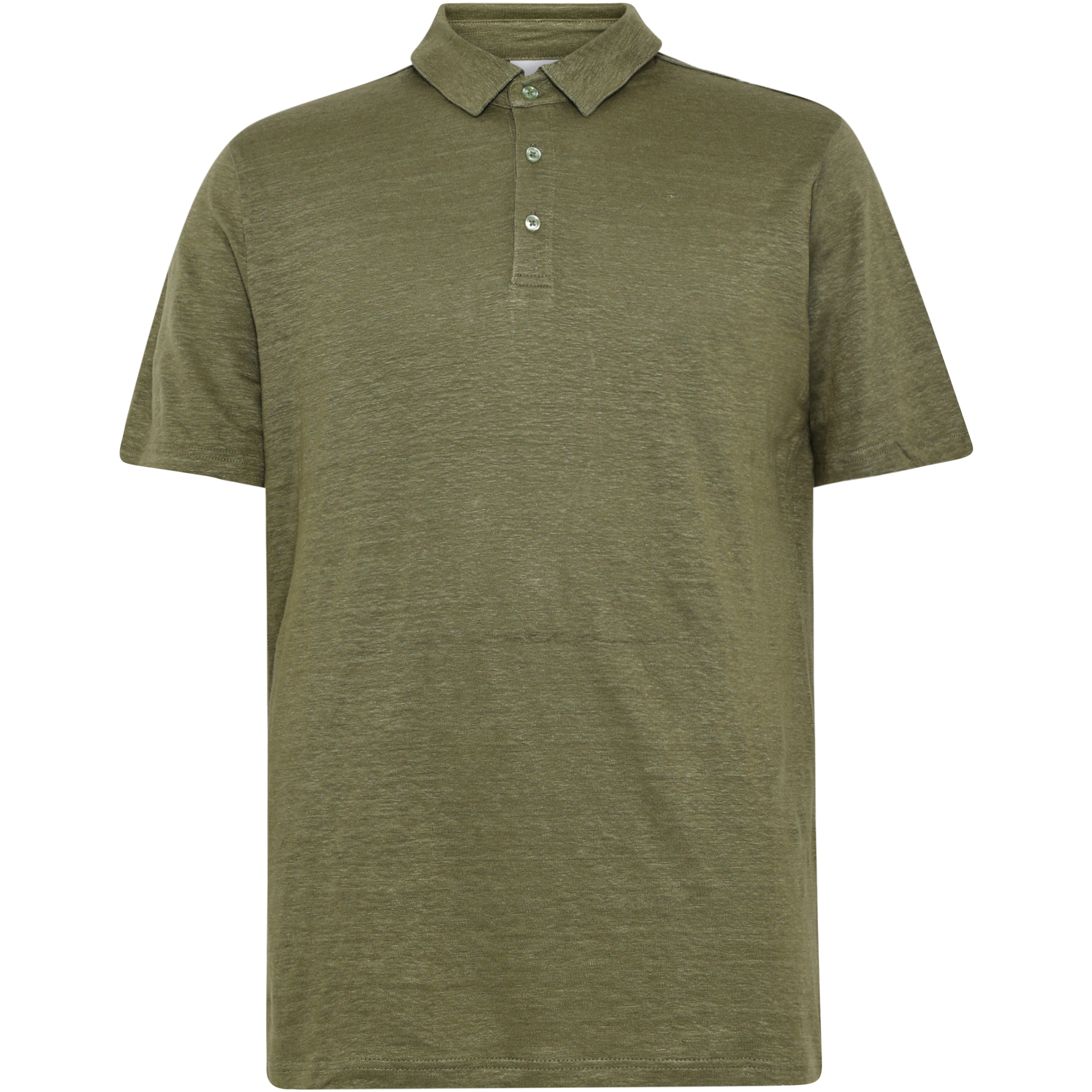 KnowledgeCotton Apparel Linen Polo Herren T-Shirts oliv Größe L Lifestyle Hautfreundlich