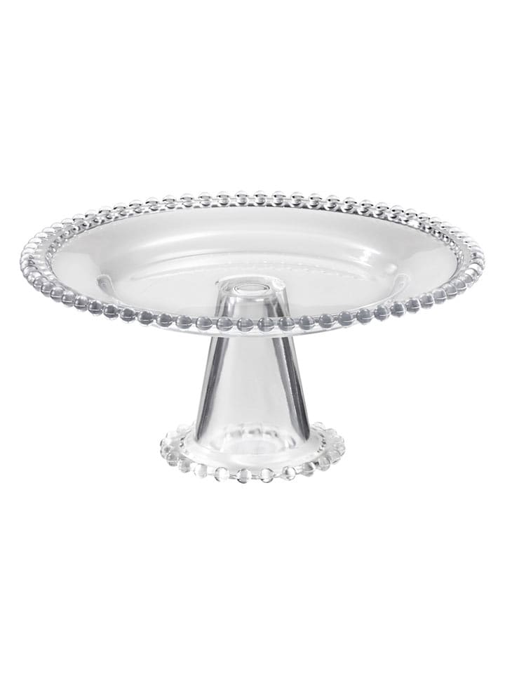 heine home Servierplatte in Transparent - (H)12,5 x Ø 27 cm - onesize