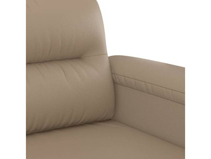 (On Sale)Canapé à 2 Places - Haute qualité Canapé Scandinave - 2 Coussins - 2 Accoudoirs - Cappuccino 140 cm Similicuir S_9072256