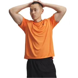 UNDER ARMOUR Tech Strukturiertes Trainingsshirt Herren 808 - outrageous orange/black XXL