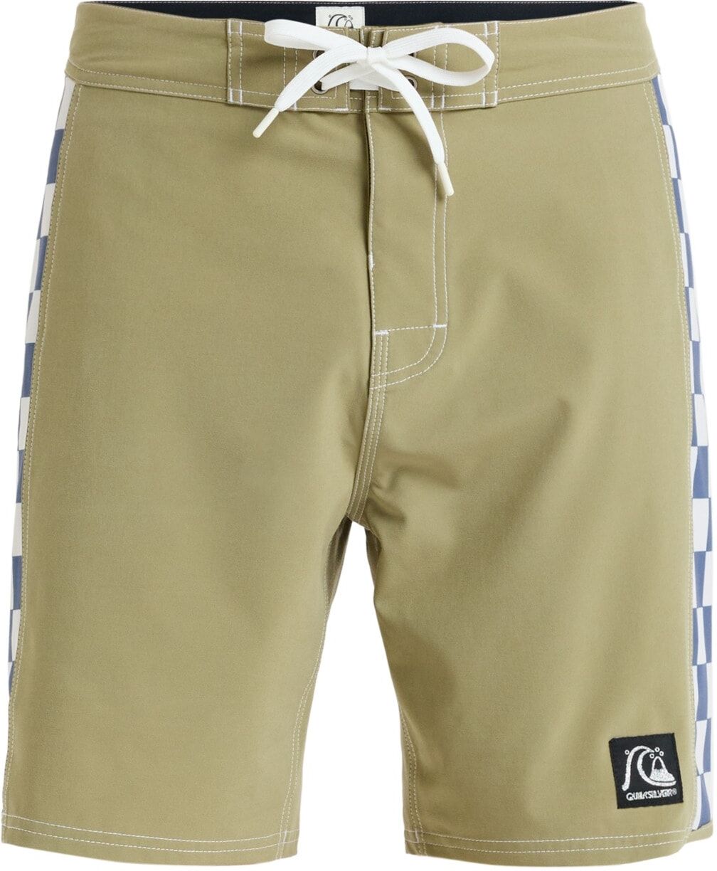 Boardshorts QUIKSILVER "Original Arch 18", Herren, Gr. 34L, Normalgrößen, grün (aloe), Obermaterial: 92% Polyester, 8% Elasthan., Hosen Boardshorts
