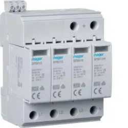 Hager SPB415 Überspannungsableiter Typ2 4P 40kA TT/TNS mit Defektanzeige + Fernmeldefunktion