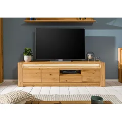 TV-Board Wildeiche 193x40x53 natur geölt KENT #133