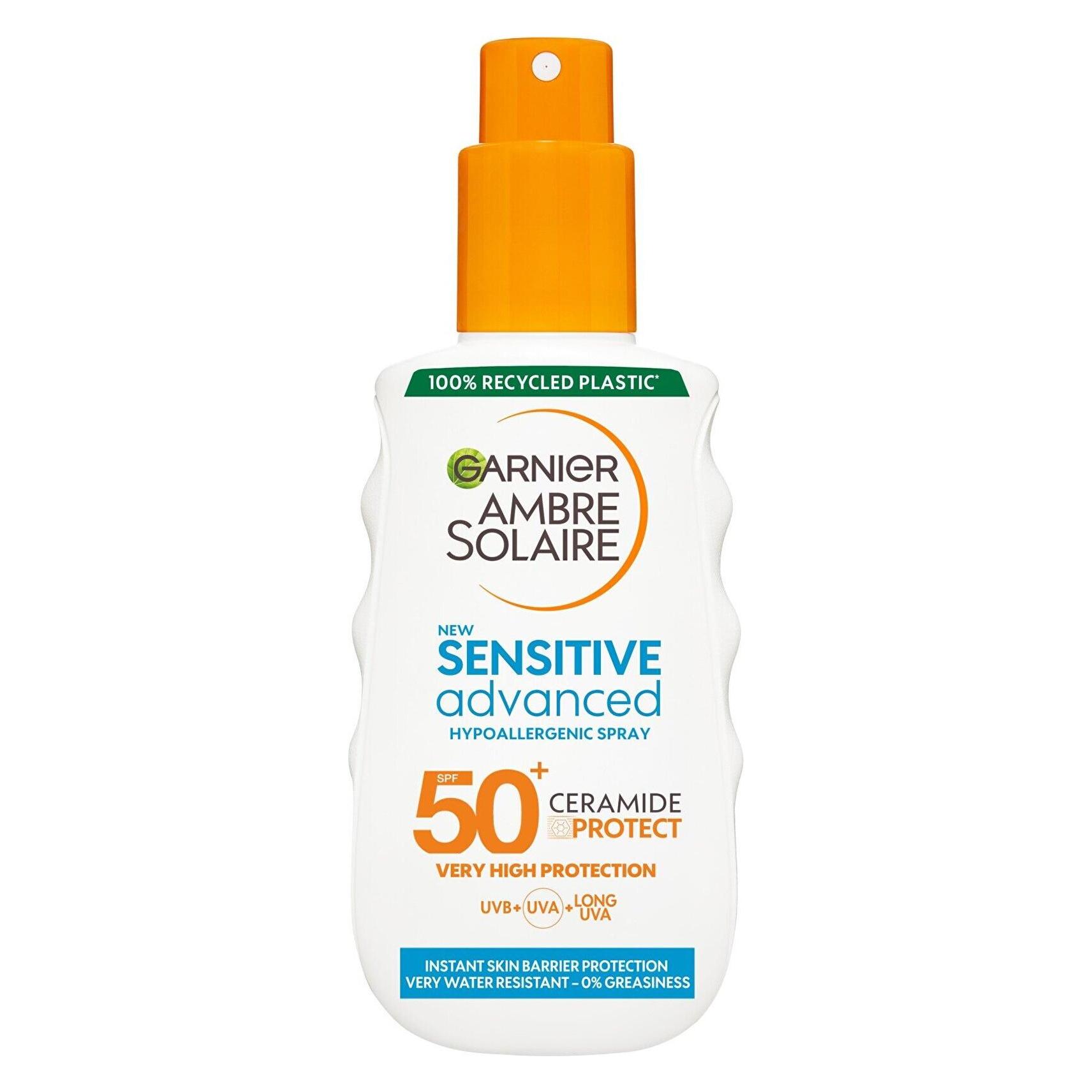 Garnier - Ambre Solaire Sensitive Advanced Hypoallergenic Spray - SPF 50+ (SPF 50+, 150 ml) (1302518)
