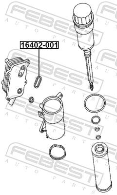 Febest Dichtung, Ölkühler 16402-001 Für Mercedes