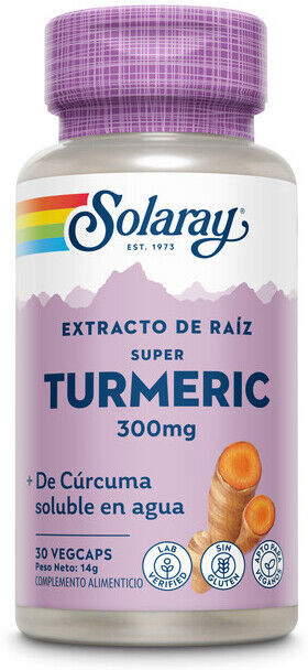 Solaray Super Turmeric 30 Vegetable Capsules