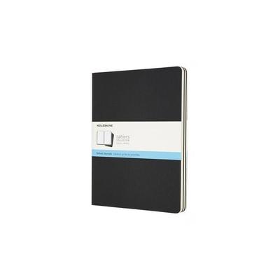 Moleskine Cahier XL, 3er Set, Punktraster, Kartoneinband, Schwarz