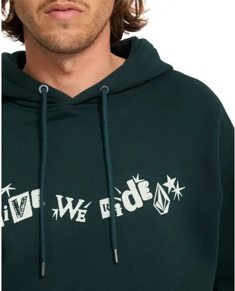 Hoodie Volcom Alive We Ride (L - Scarab)