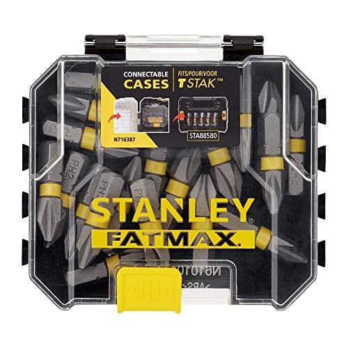 Stanley Fatmax Losse Impact Bits 25 mm Ph2 Opbergdoos 20 stuks