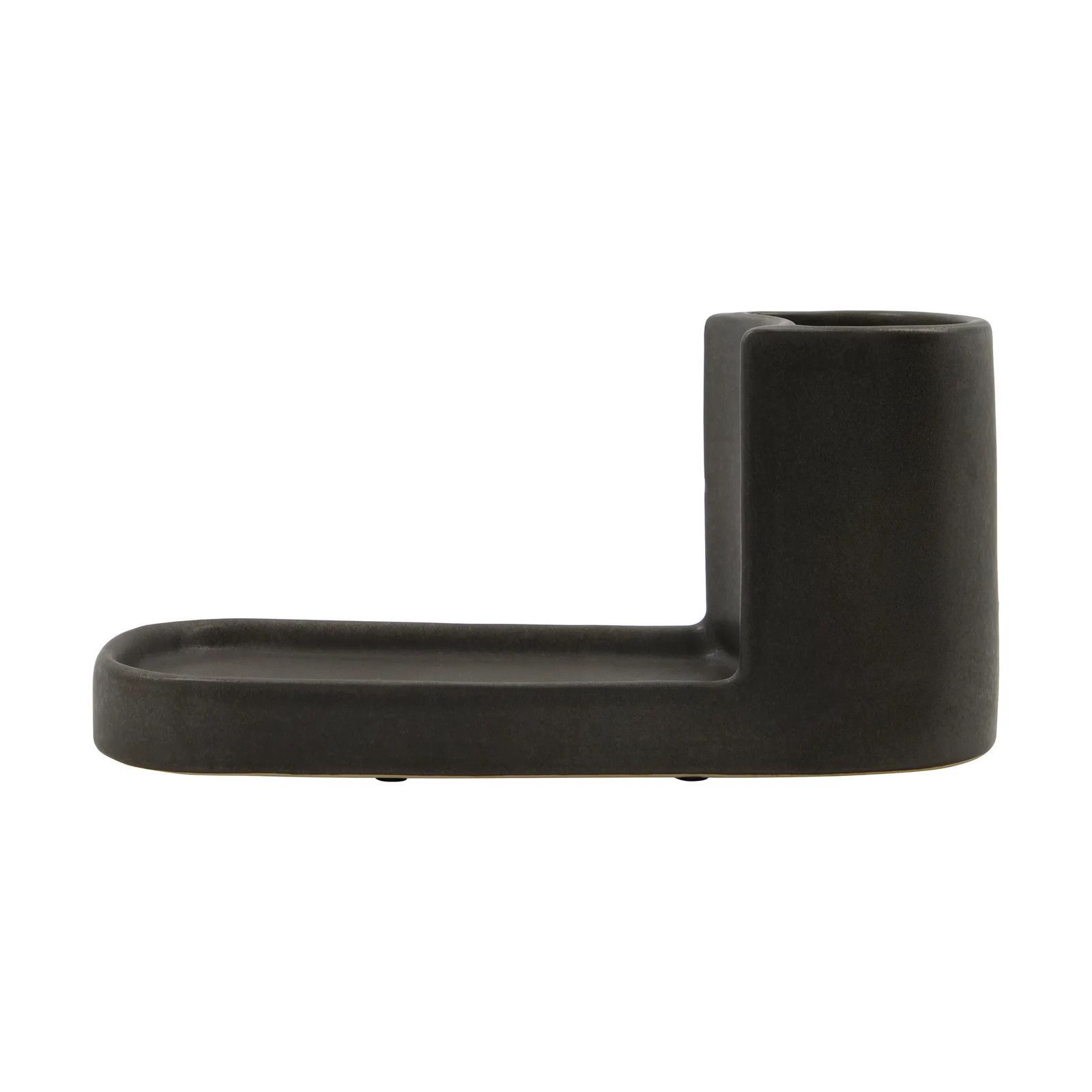 Meraki Datura Borstel- en zeephouder Anthracite B: 26,0 cm, D: 13,0 cm