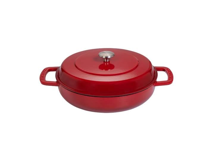 Combekk Sauteuse Combekk Enameled en fonte émaillée Ø28 cm Cherry-silver knob