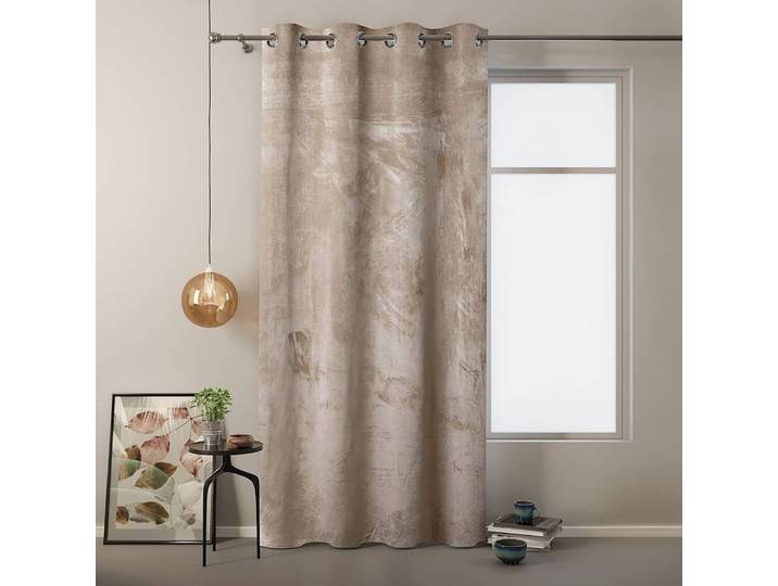Ösenvorhang 140 x 270cm Beige/Beige